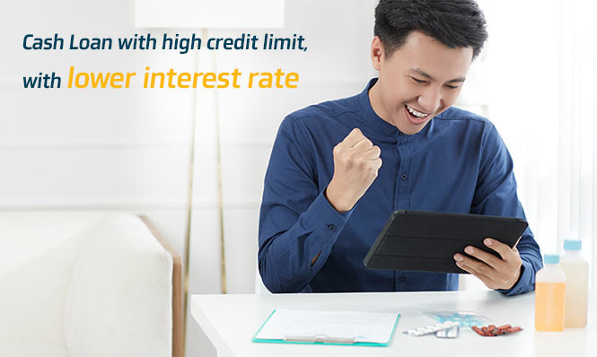 Krungthai Smart Money Loan! Cash Loan with high credit limit, with lower interest rate.